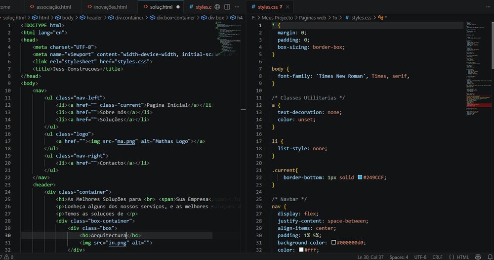JESS Construções — Website